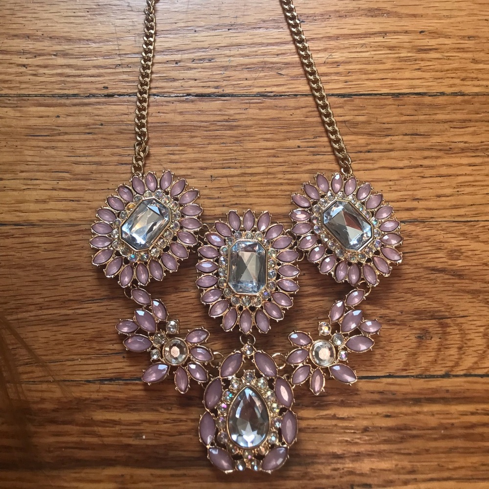 Statement pink necklace